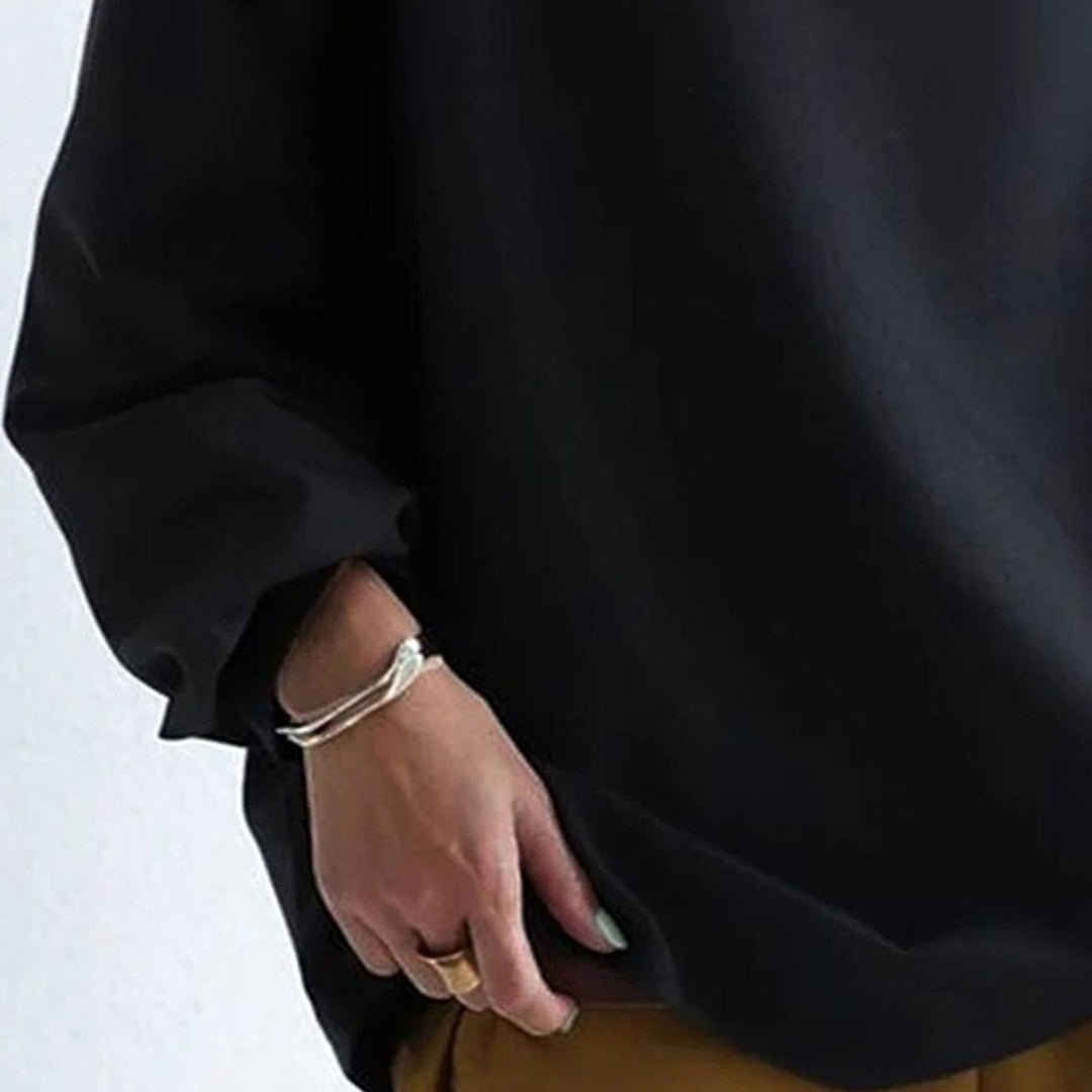Women's Oversized High-Neck Soft Knit Turtleneck Sweater