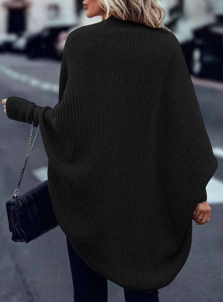 Women's Oversized Longline Open-Front Knit Cardigan