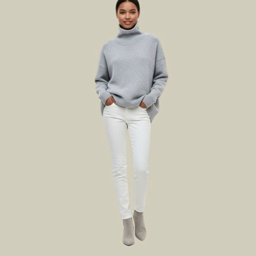 Women's Oversized Loose Fit Turtlenecks Cozy Knit Sweater