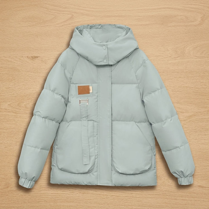 Women's Oversized Quilted Jacket Hooded Water-Resistant Puffer Coat