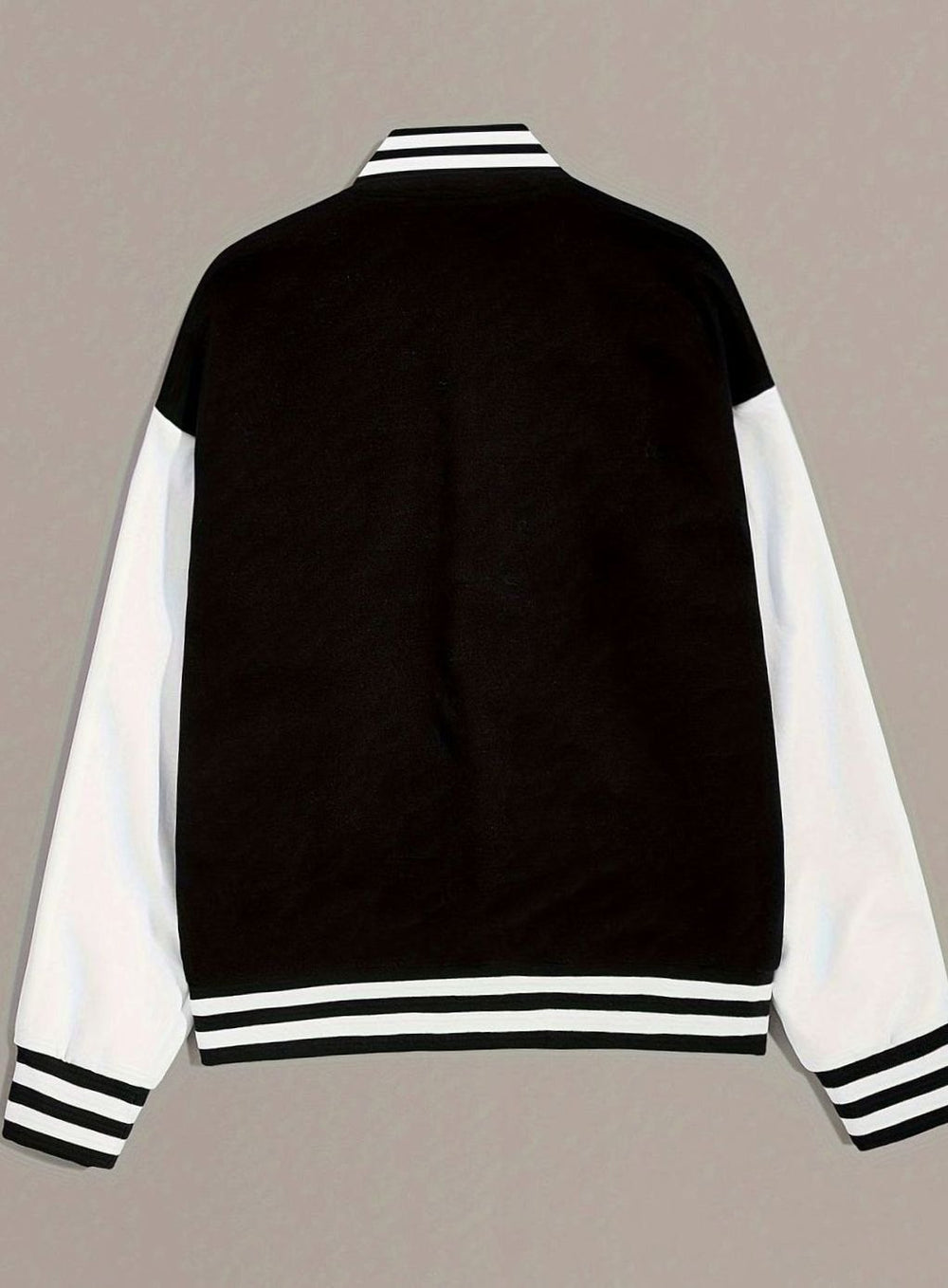 Women's Oversized Two-Tone Varsity Bomber Jacket