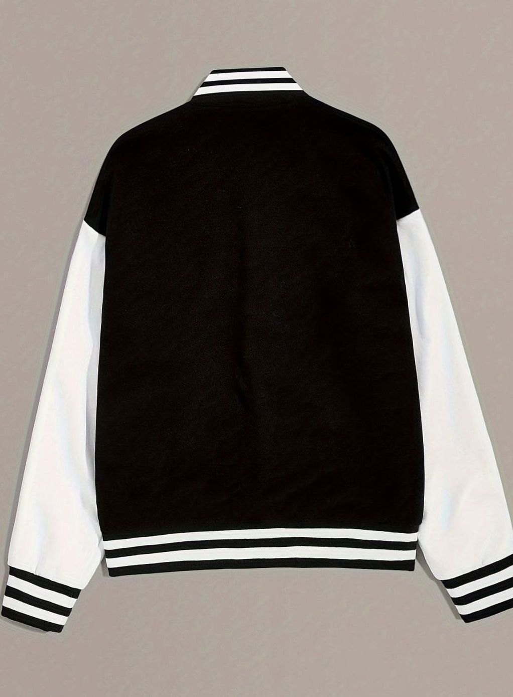 Women's Oversized Two-Tone Varsity Bomber Jacket