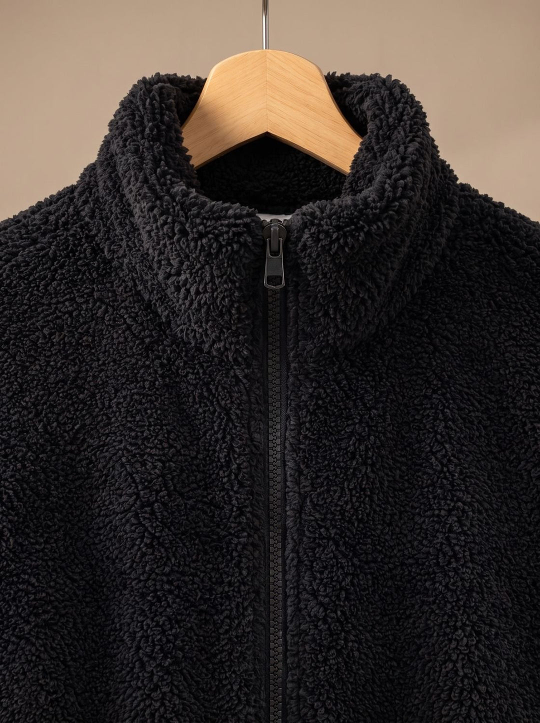 Women's Plush Full-Zip Fleece Jacket Stand Collar