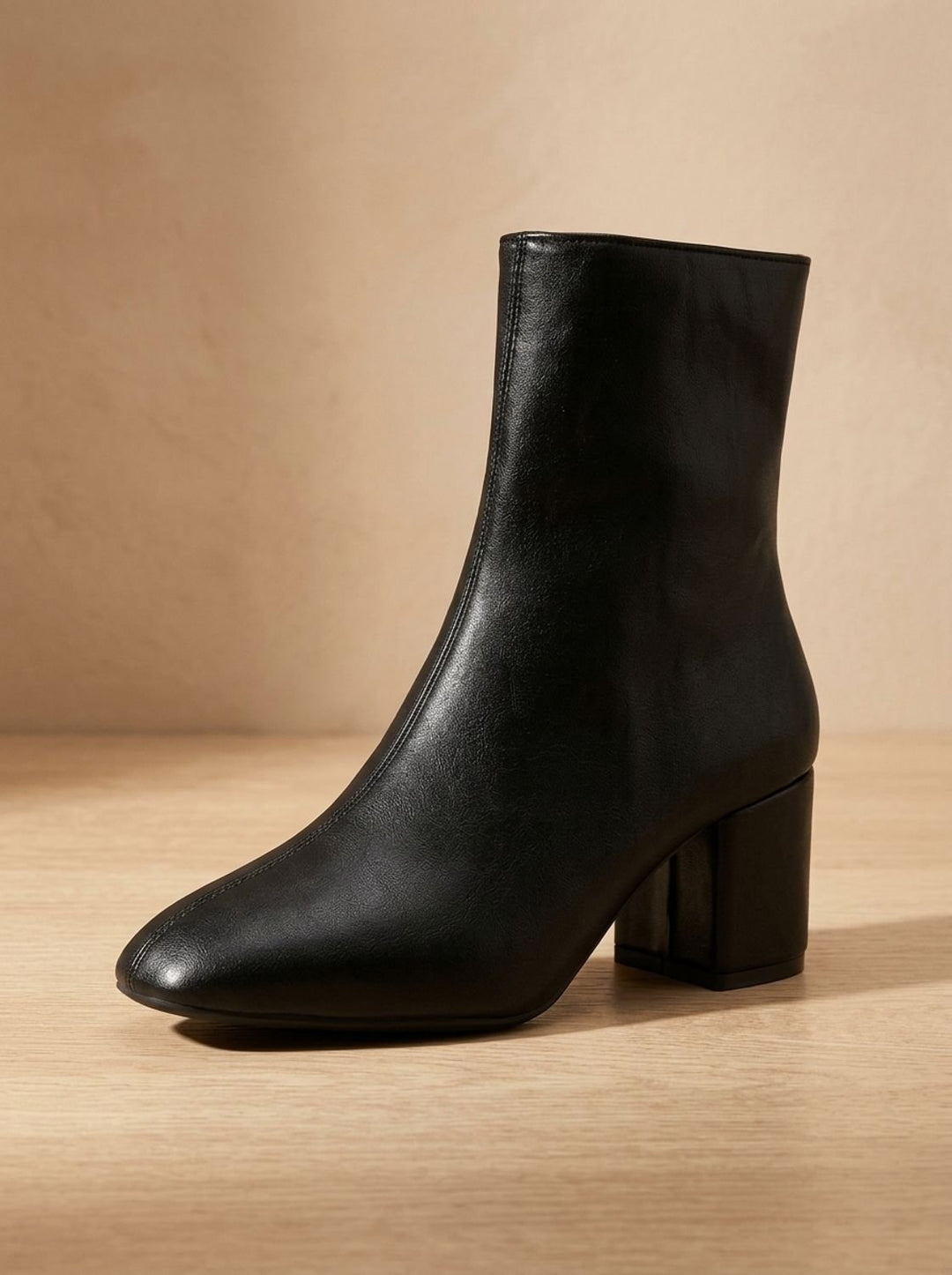 Women's Pointed-Toe Block-Heel Side-Zip Ankle Boots