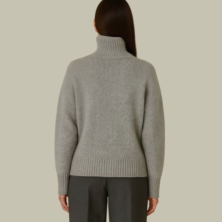 Women's Relaxed-Fit Merino Wool Turtleneck Sweater