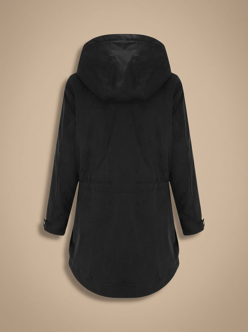 Women's Sherpa-Lined Hooded Parka Coat Adjustable-Waist