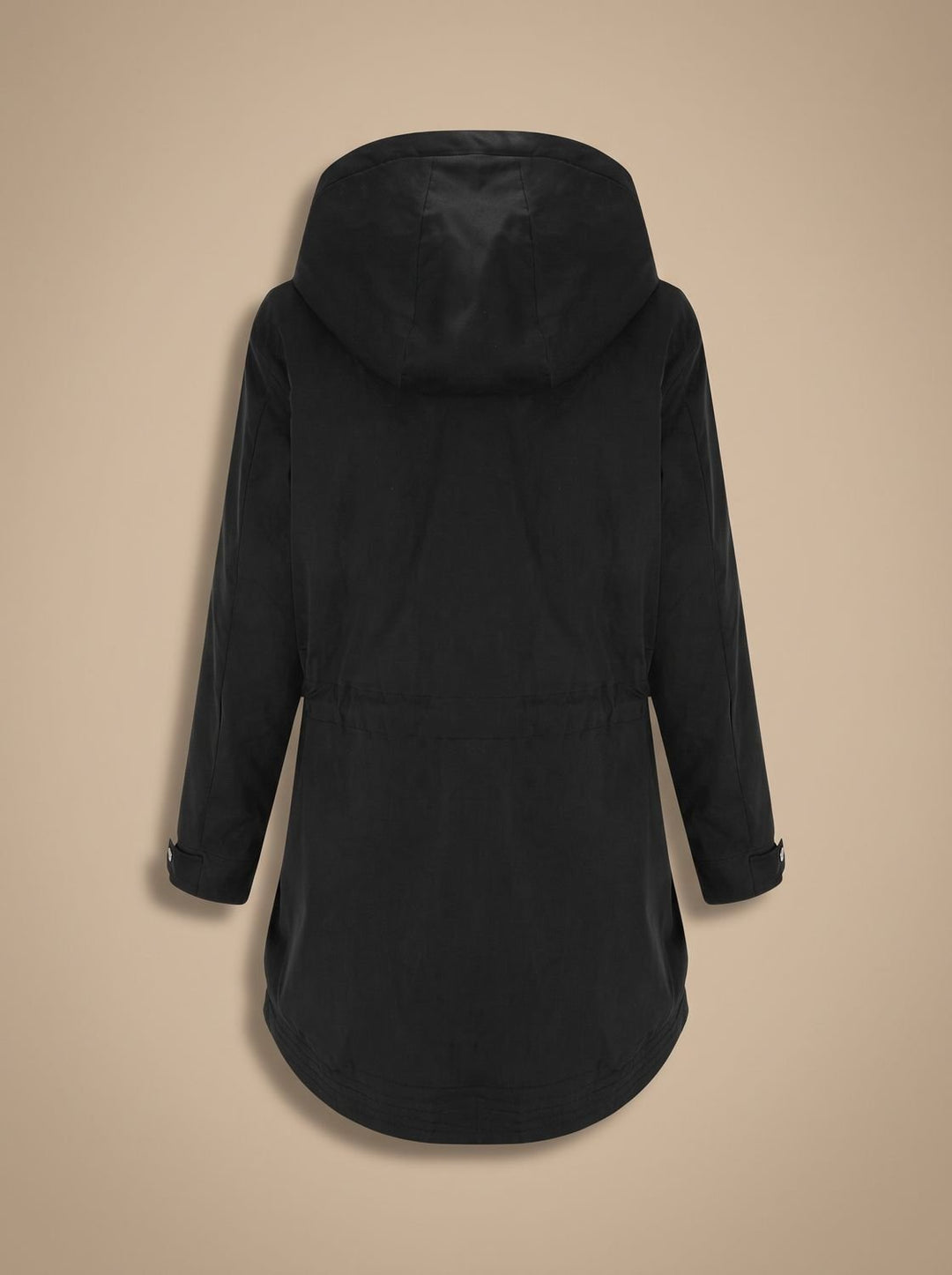 Women's Sherpa-Lined Hooded Parka Coat Adjustable-Waist