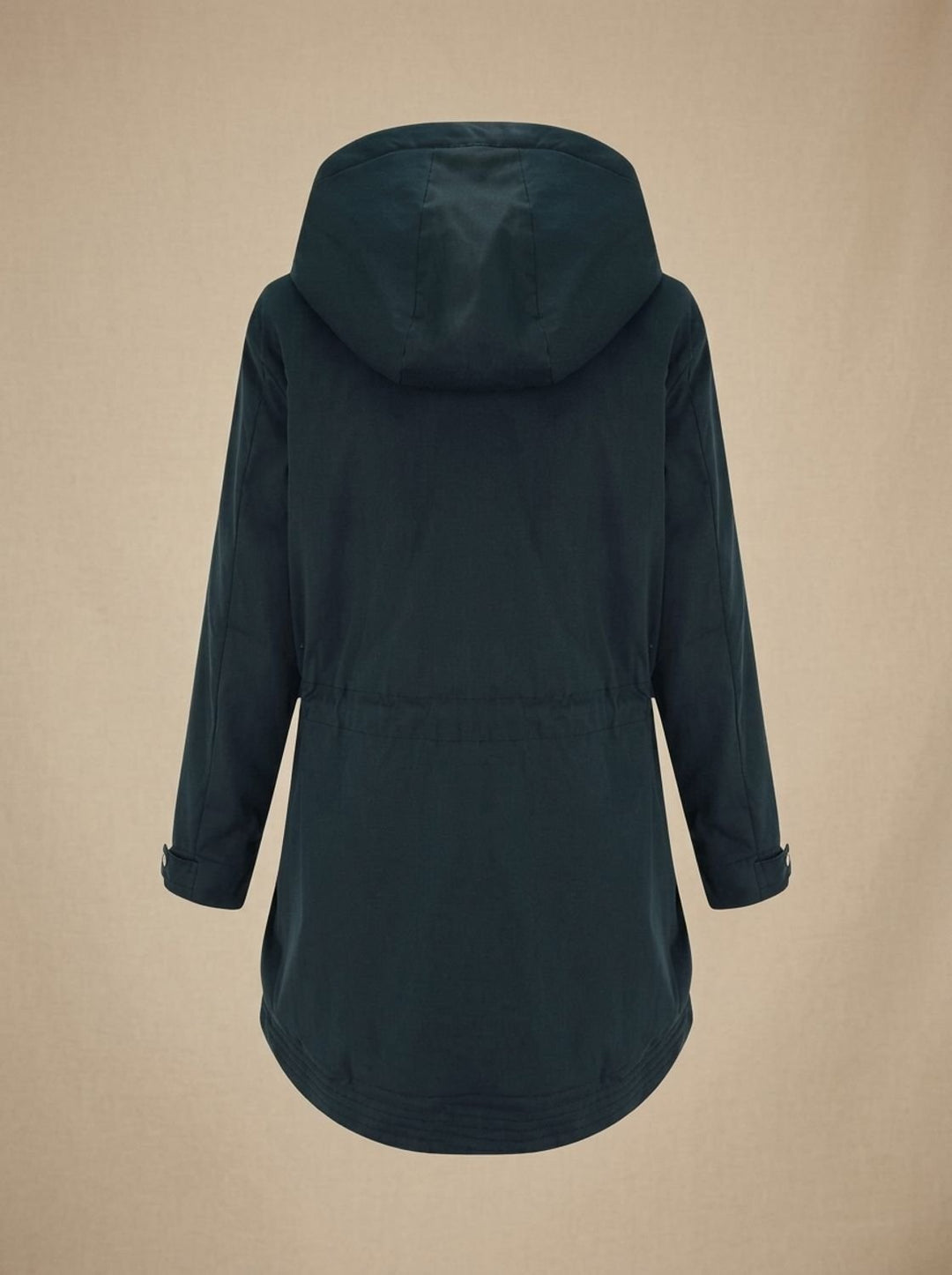 Women's Sherpa-Lined Hooded Parka Coat Adjustable-Waist
