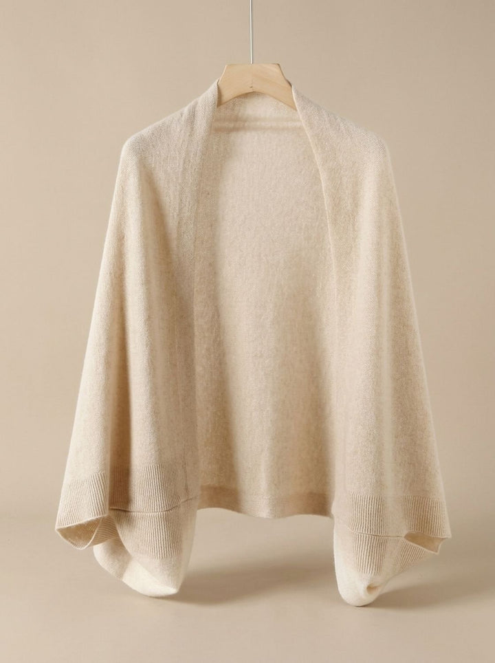 Women's Soft Faux Cashmere Oversized Wrap Scarf - Beige