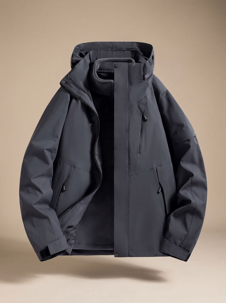 Women's Waterproof Hooded Fleece-Lined Winter Jacket
