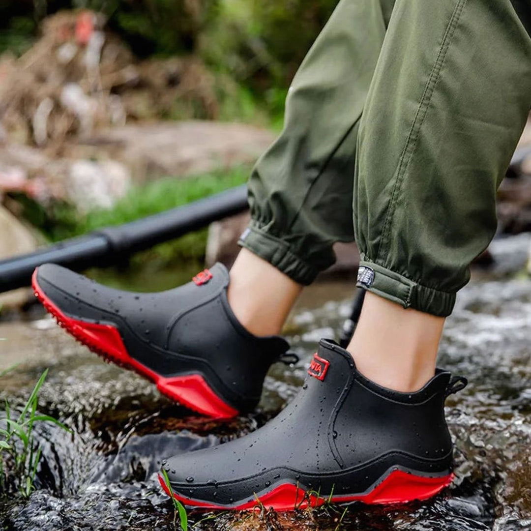 Women's Waterproof Slip-On Boots Outdoor Chelsea Rain Boots