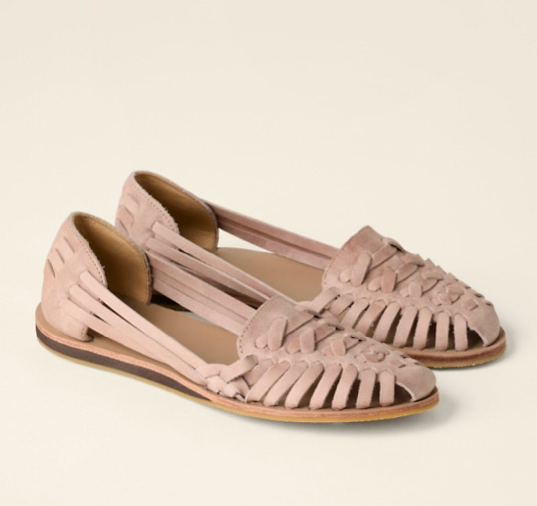 Women's Woven Closed-Toe Slip-On Comfortable Sandals - Pink
